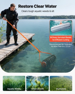 VEVOR Lake Weed Roller εργαλείο αφαίρεσης ζιζανίων λίμνης και λίμνη... VEVOR Lake Weed Roller εργαλείο αφαίρεσης ζιζανίων λίμνης και λίμνη...