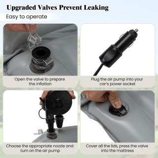 Costway  Φουσκωτό Στρώμα Αυτοκινήτου SUV με 7 Αεροθαλάμους - 190 x ...