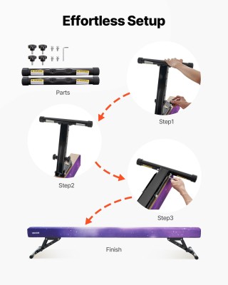 VEVOR Ρυθμιζόμενη Δοκός Ισορροπίας 2.45μ για Παιδιά και Εφήβους, 5 ... VEVOR Ρυθμιζόμενη Δοκός Ισορροπίας 2.45μ για Παιδιά και Εφήβους, 5 ...