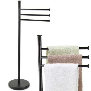 BAKAJI Βάση Πετσέτας Μπάνιου Παρίσι με 3 Βραχίονες από Μαύρο Μέταλ... BAKAJI Βάση Πετσέτας Μπάνιου Παρίσι με 3 Βραχίονες από Μαύρο Μέταλ...