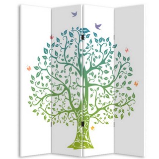 BAKAJI Παραβάν 4 Πάνελ με Εκτύπωση Μπρος-Πίσω Δέντρο της Ζωής Διαχ... BAKAJI Παραβάν 4 Πάνελ με Εκτύπωση Μπρος-Πίσω Δέντρο της Ζωής Διαχ...