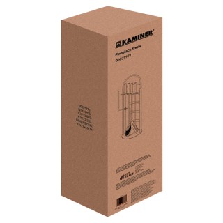 Kaminer Σετ Εργαλείων Τζακιού 5-σε-1 Απόχρωσης Μαύρο 25971