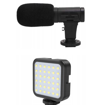 Vlogging Kit - Πλήρες Σετ Δημιουργίας Περιεχομένου Τρίποδο ,Λάμπα L...