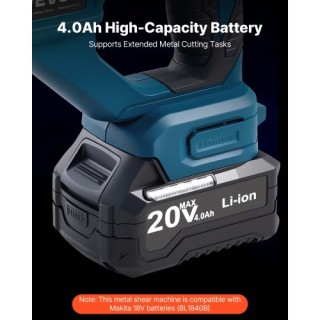 VEVOR Ασύρματο Ψαλίδι Μετάλλου με Περιστρεφόμενη Κεφαλή 360 Μοιρών ...