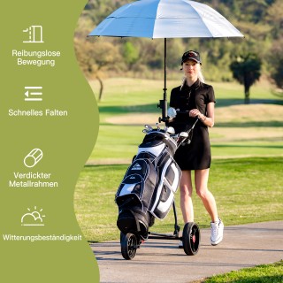 Costway Τρίτροχο πτυσσόμενο ελαφρύ σιδερένιο καρότσι γκολφ με ρυθμι... Costway Τρίτροχο πτυσσόμενο ελαφρύ σιδερένιο καρότσι γκολφ με ρυθμι...