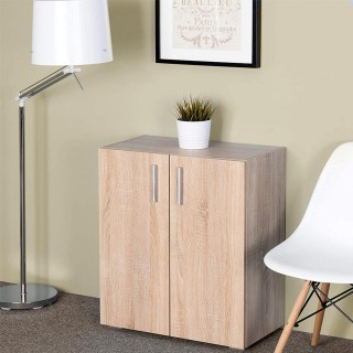 BAKAJI Κινητό ντουλάπι με διπλή πόρτα 2 ράφια ντουλάπι κουζίνας μπ... BAKAJI Κινητό ντουλάπι με διπλή πόρτα 2 ράφια ντουλάπι κουζίνας μπ...