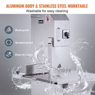 VEVOR 2200W Επαγγελματικό Ηλεκτρικό Πριόνι Κρέατος Ανοξείδωτο Ατσάλ... VEVOR 2200W Επαγγελματικό Ηλεκτρικό Πριόνι Κρέατος Ανοξείδωτο Ατσάλ...