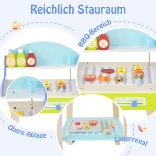 Costway  Παιδικό Σετ Ψησταριάς BBQ με 21 Αξεσουάρ για Διασκεδαστικό...