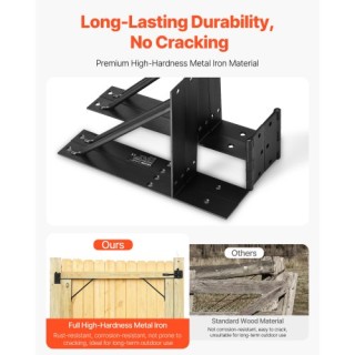 VEVOR Σετ Στήριξης Πύλης με Γωνιακό Βραχίονα για Σταθερή Πύλη MKZJX...