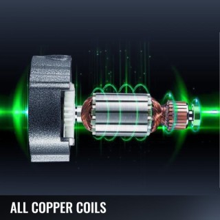 VEVOR  Ηλεκτρικός Δονητής Σκυροδέματος 800W με Σωλήνα 1.5m 35mm Ελα...