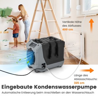 Costway Εμπορικός Αφυγραντήρας με Ενσωματωμένη Αντλία και Ψηφιακή Ο...