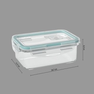 Γυάλινο Ορθογώνιο Φαγητοδοχείο 0,54 lt– Μπλε 135004 5Five Simply Smart Γυάλινο Ορθογώνιο Φαγητοδοχείο 0,54 lt– Μπλε 135004 5Five Simply Smart