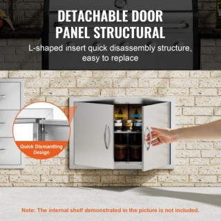 Πόρτα BBQ VEVOR 711x482 mm Ανοξείδωτη Διπλή Εξωτερική Πόρτα Κουζίνα... Πόρτα BBQ VEVOR 711x482 mm Ανοξείδωτη Διπλή Εξωτερική Πόρτα Κουζίνα...