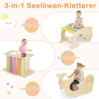 Costway Πολύχρωμο αναρριχητικό τρίγωνο με τσουλήθρα για παιδιά από... Costway Πολύχρωμο αναρριχητικό τρίγωνο με τσουλήθρα για παιδιά από...