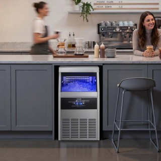 VEVOR Επαγγελματική Παγομηχανή 59kg/24h με Αποθήκευση 14kg Ανοξείδω... VEVOR Επαγγελματική Παγομηχανή 59kg/24h με Αποθήκευση 14kg Ανοξείδω...