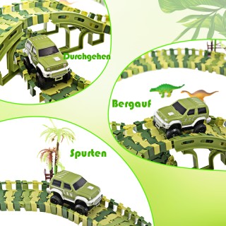 Costway Σετ Αυτοκινητόδρομου Δεινοσαύρων για Παιδιά TY587134 Costway Σετ Αυτοκινητόδρομου Δεινοσαύρων για Παιδιά TY587134