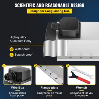 VEVOR 4KW 2220V Αερόψυκτο Μοτέρ CNC ER25 για Χάραξη/Φρεζάρισμα  ER2...