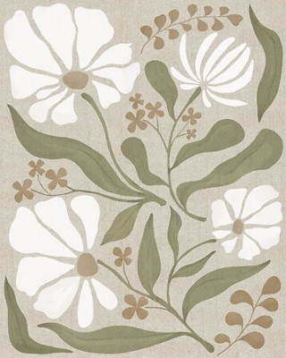 Atmosphera Διακοσμητικός Καμβάς Esmée με Λουλούδια – 40x50 εκ. 210486