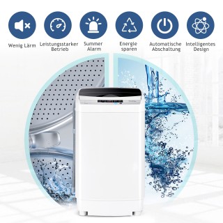 Costway Πλυντήριο Ρούχων 4,5KG Toplader με Οθόνη 310W FP10565DE Costway Πλυντήριο Ρούχων 4,5KG Toplader με Οθόνη 310W FP10565DE