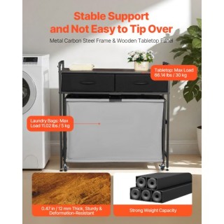 VEVOR Τρόλεϊ Ρούχων με Διαχωριστές, Συρτάρια, Γάντζους και Ρόδες XY... VEVOR Τρόλεϊ Ρούχων με Διαχωριστές, Συρτάρια, Γάντζους και Ρόδες XY...