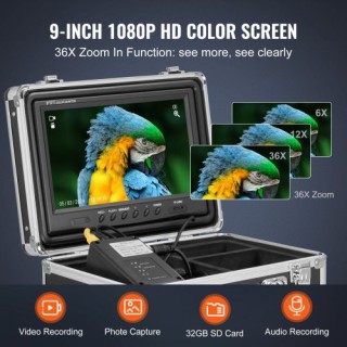 VEVOR Αυτοεπιπεδούμενη Κάμερα Αποχέτευσης 30m με Εντοπιστή 512Hz J... VEVOR Αυτοεπιπεδούμενη Κάμερα Αποχέτευσης 30m με Εντοπιστή 512Hz J...