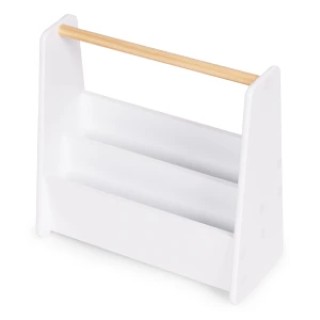 Ecotoys Παιδική Βιβλιοθήκη Montessori, Διπλό Λευκό Ράφι Οργάνωσης Β... Ecotoys Παιδική Βιβλιοθήκη Montessori, Διπλό Λευκό Ράφι Οργάνωσης Β...