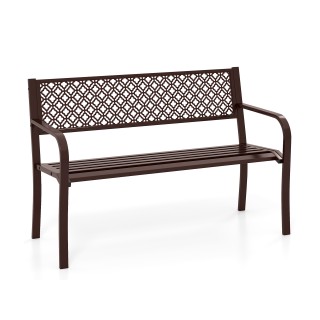 Costway Μεταλλικό Καναπεδάκι Κήπου Διπλό με Πλάτη και Μπράτσα 127 x... Costway Μεταλλικό Καναπεδάκι Κήπου Διπλό με Πλάτη και Μπράτσα 127 x...