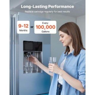 VEVOR Ανταλλακτικό Φίλτρο Νερού Οικίας 4.5 x 20 για Αφαίρεση Σιδήρο...