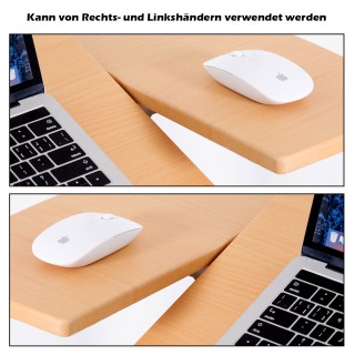 Costway Ρυθμιζόμενο Τραπέζι Laptop με Ρόδες και Φρένα Φυσικό 64 x 4...