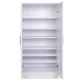 BAKAJI Παπουτσοθήκη με 2 Πόρτες 7 Ράφια Πολυλειτουργικό Έπιπλο Λευ... BAKAJI Παπουτσοθήκη με 2 Πόρτες 7 Ράφια Πολυλειτουργικό Έπιπλο Λευ...