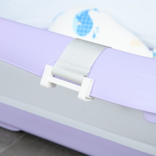 ZONEKIZ Πτυσσόμενη μπανιέρα για παιδιά 0-6 ετών με μαξιλάρι και 2 ρ... ZONEKIZ Πτυσσόμενη μπανιέρα για παιδιά 0-6 ετών με μαξιλάρι και 2 ρ...