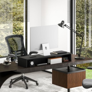 HOMCOM Βάση για Οθόνη με 2 Θήκες Αποθήκευσης από Ξύλο, 100x27x15 ε... HOMCOM Βάση για Οθόνη με 2 Θήκες Αποθήκευσης από Ξύλο, 100x27x15 ε...