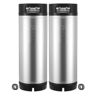 VEVOR 5-Γαλόνι Διπλής Λαβής Κεγ, SUS304, 215x215x630mm, 2 Τεμάχια C... VEVOR 5-Γαλόνι Διπλής Λαβής Κεγ, SUS304, 215x215x630mm, 2 Τεμάχια C...