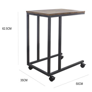 BAKAJI Σύγχρονο Τραπεζάκι 50 x 35 x 62.5 εκ. Μεταλλικό Ξύλινο με Ρό... BAKAJI Σύγχρονο Τραπεζάκι 50 x 35 x 62.5 εκ. Μεταλλικό Ξύλινο με Ρό...