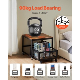 VEVOR Βάση Μίνι Ψυγείου 90kg με Αποθηκευτικό Καρότσι & Περιστρεφόμε...