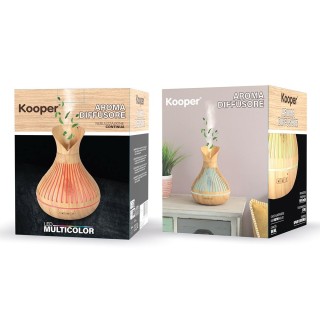 Kooper Διαχυτής αρωμάτων 180 ml με LED εφέ μπαμπού Kooper 5913027 Kooper Διαχυτής αρωμάτων 180 ml με LED εφέ μπαμπού Kooper 5913027