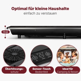 Διπλή Επαγωγική Εστία 3500W Μαύρο DKI3609 Clatronic