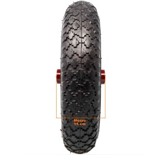 BAKAJI Ρόδα Πνευματική για Καρότσι 35 εκ Λάστιχο 3.50-8 + Συμπεριλα...