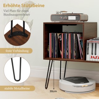 Costway Τραπεζάκι Καφέ με Σταθμό Φόρτισης και Θέσεις για Πικάπ 67 x...