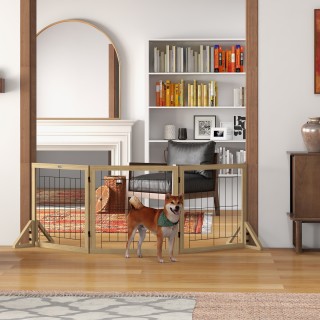 PawHut Πτυσσόμενο Διαχωριστικό για Σκύλους με 3 Πάνελ και Τριγωνικά...