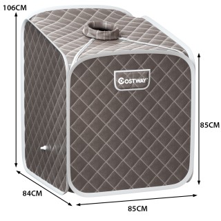 Costway Φορητή Σάουνα Ατμού με Καρέκλα και Ρολά Μασάζ Ποδιών, 9 Ρυθ... Costway Φορητή Σάουνα Ατμού με Καρέκλα και Ρολά Μασάζ Ποδιών, 9 Ρυθ...