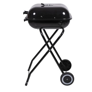 Galileo Μπάρμπεκιου από ανοξείδωτο ατσάλι με ρόδες και καπάκι με σύ...