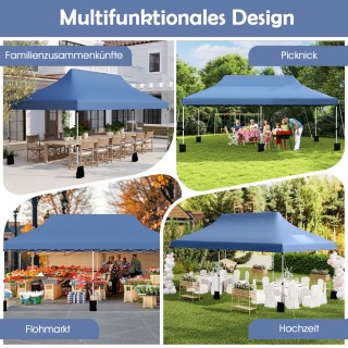 Costway Φορητή Σκηνή 3x6μ με Θήκη Μεταφοράς - Μπλε NP12122BL Costway Φορητή Σκηνή 3x6μ με Θήκη Μεταφοράς - Μπλε NP12122BL