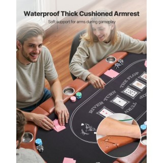 VEVOR Πτυσσόμενο Τραπέζι Πόκερ 1828.8 mm για 8 Παίκτες Καζίνο Τέξας... VEVOR Πτυσσόμενο Τραπέζι Πόκερ 1828.8 mm για 8 Παίκτες Καζίνο Τέξας...