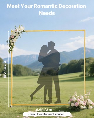 VEVOR Χρυσή Μεταλλική Αψίδα 2x2μ για Εκδηλώσεις JXJDJT66FT66JQXDB001V0 VEVOR Χρυσή Μεταλλική Αψίδα 2x2μ για Εκδηλώσεις JXJDJT66FT66JQXDB001V0