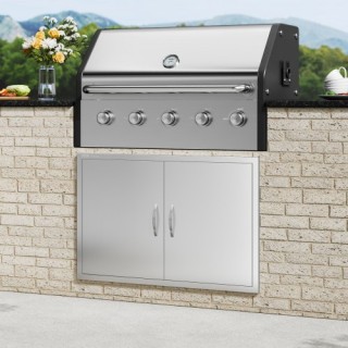 Πόρτα BBQ Νησίδας 990x660 mm Ανοξείδωτη VEVOR για Εξωτερική Κουζίνα... Πόρτα BBQ Νησίδας 990x660 mm Ανοξείδωτη VEVOR για Εξωτερική Κουζίνα...