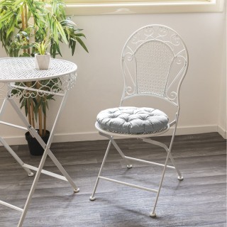 Galileo Στρογγυλό μαξιλάρι καρέκλας 40 εκ με γκρι υδρόφοβη επένδυση...