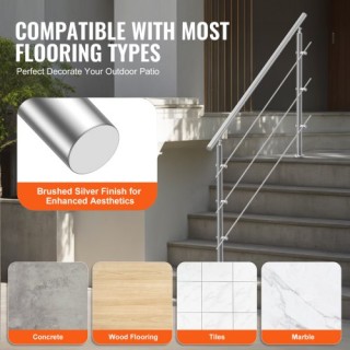 VEVOR Κουπαστές 59in για Εξωτερικά Σκαλοπάτια με 3 Σταυρούς για Βε... VEVOR Κουπαστές 59in για Εξωτερικά Σκαλοπάτια με 3 Σταυρούς για Βε...