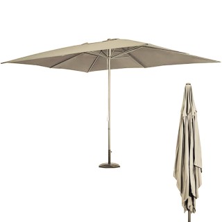 BAKAJI Ομπρέλα Κήπου Κεντρικού Πυλώνα 3x4 Μέτρα Πλήρης Άμμος με 8 Α...