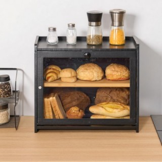 VEVOR Μπαμπού Διπλή Ψωμιέρα για τον Πάγκο Κουζίνας CWJLXZMTJXSC7MGN...